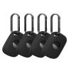4 Pack Case for Tile by Life360 Pro (2024) Bluetooth Tracker,Soft Protective,Shockproof,BOVUGAC Silicone Case Cover with Keychain-Black view 1