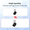 4 Pack Case for Tile by Life360 Pro (2024) Bluetooth Tracker,Soft Protective,Shockproof,BOVUGAC Silicone Case Cover with Keychain-Black view 2