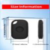 4 Pack Case for Tile by Life360 Pro (2024) Bluetooth Tracker,Soft Protective,Shockproof,BOVUGAC Silicone Case Cover with Keychain-Black view 4