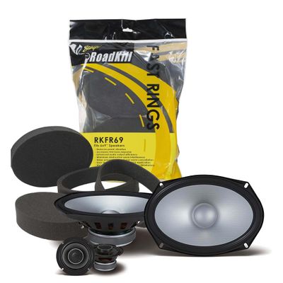 Alpine S2-S69C, S Series 6x9 2-Way Hi-Res Speakers + Foam Baffle Kit Bundle