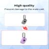 4 Pack Case for Tile by Life360 Pro (2024) Bluetooth Tracker,Soft Protective,Shockproof,BOVUGAC Silicone Case Cover with Keychain-Purple view 3