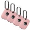 Case for Tile by Life360 Pro (2024) New Bluetooth Tracker, Soft Silicone Protective Portable Scratch Shock Resistant4 Pack Pink. view 1