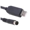 ACGTUY USB to 8-pin M/i/ni Din RS232 Serial Communication Cable Compatible with The LS XGB XBM XBC PLC to PC Control Download Cable view 1