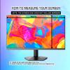 TYLGDSGS 24 Inch Computer Privacy Screen Filter 21.37InX11.88In - Anti Glare - Anti Blue Light Screen Protector Film, Removable Anti Spy Data Confidentiality Privacy Shield, 16:9 Widescreen Monitor view 2