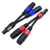 Arklove Speakon Splitter Cable,(1 Male to 2 Female) spaker Cable Break Out Twist Lock Audio Cable NL4FC Speak-on Break Out for Speaker Cable, 2 Packs view 1