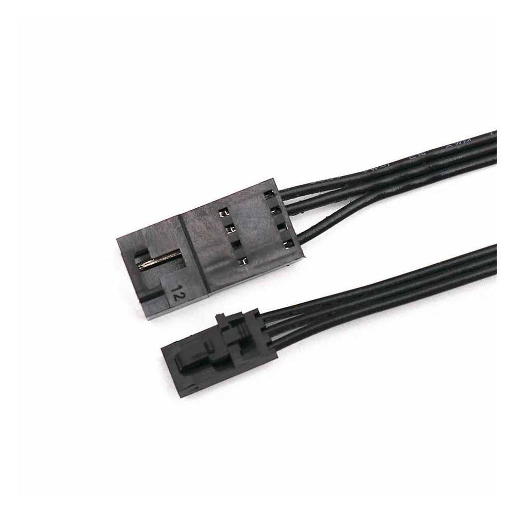 Chunsu RGB Fan Hub Lighting Node Extension Cable HD LL120 140 QL 3Pin to 4Pin Converter Adapter Cables -50cm(3p M to 4P F)