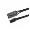 Chunsu RGB Fan Hub Lighting Node Extension Cable HD LL120 140 QL 3Pin to 4Pin Converter Adapter Cables -50cm(3p M to 4P F) view 1