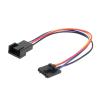Chunsu 5pin Female to 4pin PWM Fan Adapter Cable for Moterboards 20cm 1007 22AWG Wire(Sleeved) view 2