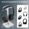Ahonnpely Headphone Stand for Desk - Headset Stand with Aluminum Hanger and Plastic Headrest, Headphone Holder for AirPods Max, Sony, Bose, Beats and More (White) view 3