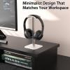 Ahonnpely Headphone Stand for Desk - Headset Stand with Aluminum Hanger and Plastic Headrest, Headphone Holder for AirPods Max, Sony, Bose, Beats and More (White) view 4