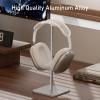 Ahonnpely Headphone Stand for Desk - Headset Stand with Aluminum Hanger, Headphone Holder for AirPods Max, Sony, Bose, Beats and More (White) view 2
