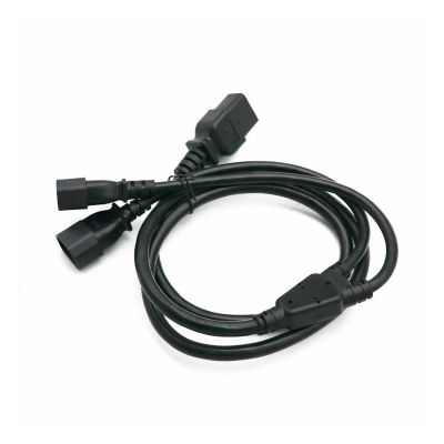 Chunsu C19 to 2xC14 Power Cord C14 Splitter Power Adapter Cable Server- 15A/250V, 14/3 AWG