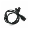 Chunsu C19 to 2xC14 Power Cord C14 Splitter Power Adapter Cable Server- 15A/250V, 14/3 AWG view 2