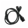 Chunsu C19 to 2xC14 Power Cord C14 Splitter Power Adapter Cable Server- 15A/250V, 14/3 AWG view 3