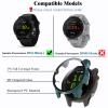 [4-Pack] Screen Protector Case with Tempered Glass Compitible with Garmin Forerunner 255 Smart Watch, Hard PC Case Screen Protector Cover Bumper Accessories for Women Men view 2