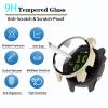 [4-Pack] Screen Protector Case with Tempered Glass Compitible with Garmin Forerunner 255 Smart Watch, Hard PC Case Screen Protector Cover Bumper Accessories for Women Men view 3