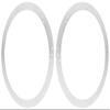 15" Subwoofer Speaker Spacers Depth Extender Extending Rings - 1/4" thick - ID: 14 1/8" OD: 15 7/8" - 1 Pair - SSK15 - Stackable - White view 1