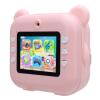 1080P Instant Print Camera, Dot Printing Music Instant Camera with Print Paper for Kids Present (Pink) view 2