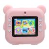 1080P Instant Print Camera, Dot Printing Music Instant Camera with Print Paper for Kids Present (Pink) view 3