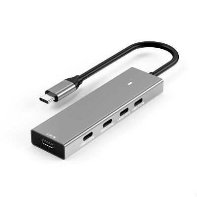 XINAJUND TypeC Hub 1 To5 Port 2A2C Splitter Usb3.2 10G Hub Adapter for Computer Laptops 10Gbps TypeC Docking Station