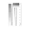 JOEBO Microscope Kit Microscope Stain Card, Point Gauge, Wire Gauge, Transparent Film Ruler, Stain Crack Contrast Ruler Microscope Lens Adapters(06-1) view 1