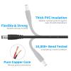 JLY DC Power 5.5mm x 2.1mm Barrel Male Plug Connector Pigtail2A 5521 22AWG DC Cable Extension 2 Pin Open End to Bare Wire Cord for DC Power Supply Cable Repair view 4