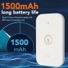 4G LTE Mobile Hotspot, 4G Modem Router Mobile Hotspot Travel Device 2.4 GHz 5 GHz Portable Router 1 3 5 40 Band Portable Device 10 Users Mobile Hotspot Device for Travel view 2