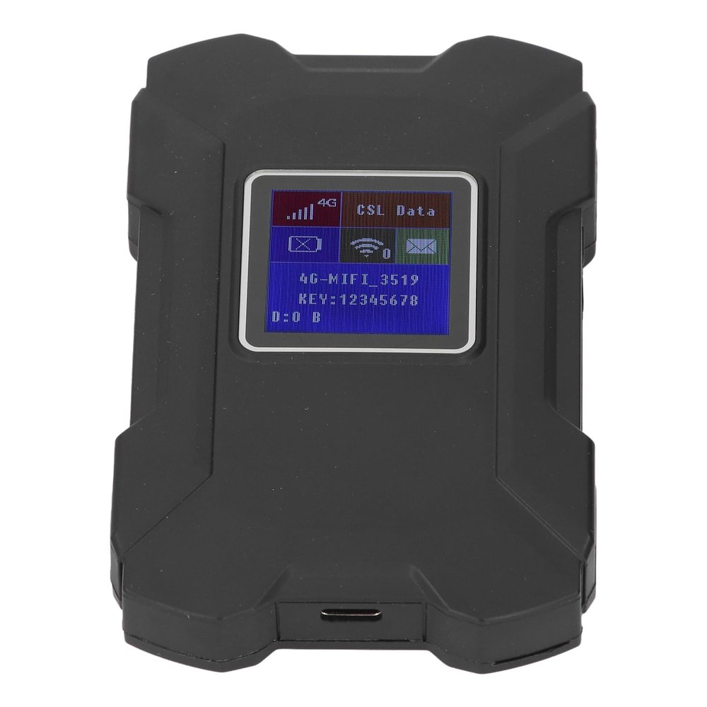 4G Mobile Hotspot for 32 Users, Modem Router with Sim Card Slot 1.44 Inch Screen Portable Hotspot Fast Hotspot Router for Travel for Americas Europe Australia (Black)
