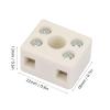 10 Pcs Ceramic Wiring Terminal Block 5 Hole Connector for Power Supply Voltage Television Automobile view 2