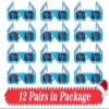 DAHAKII 12 Packs 3D Heart Glasses 3D Diffraction Glasses Holographic Imagies -Transform Lights into Magical view 3