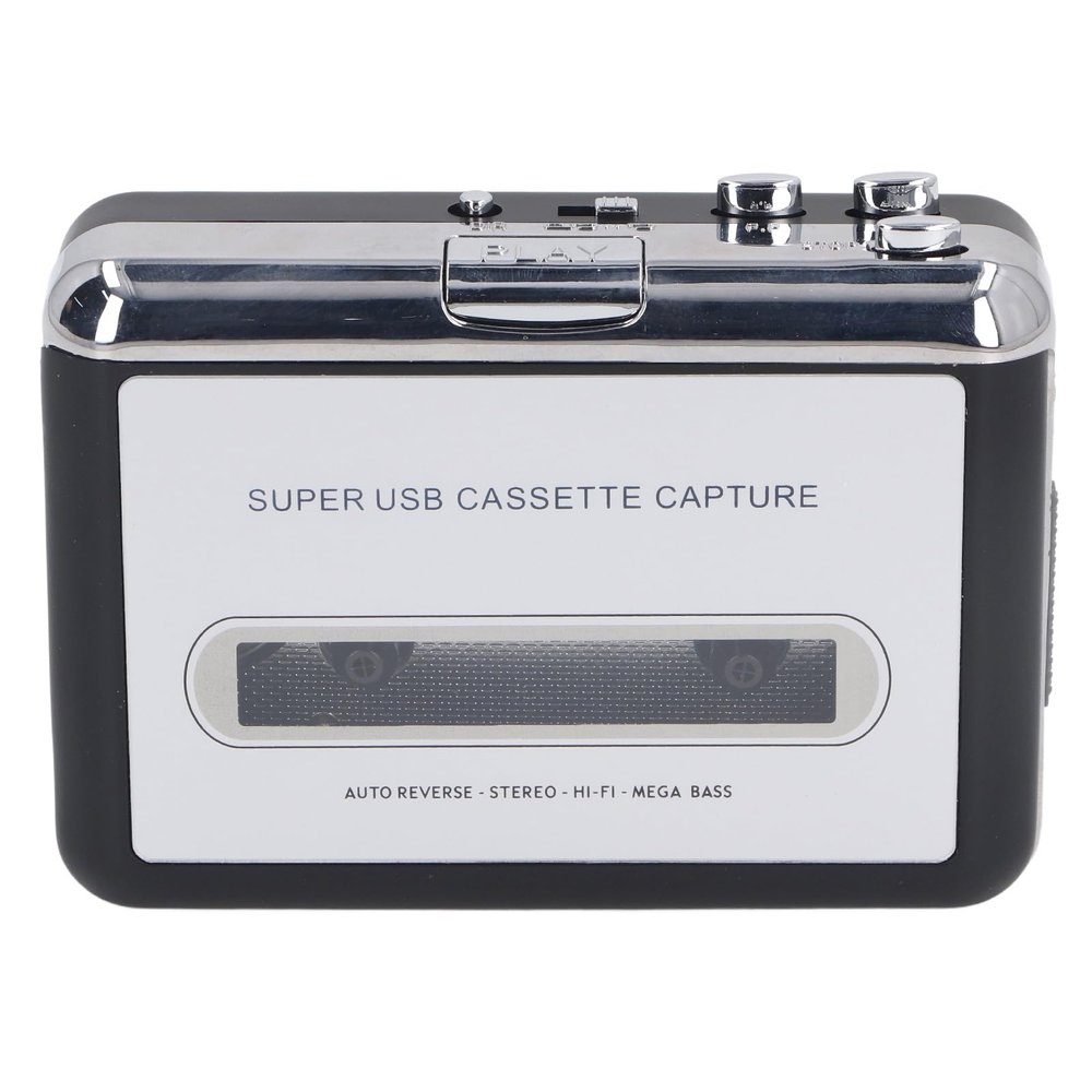 Portable Cassette Player, USB to MP3 Cassette Converter with Headphone, Portable Cassette Tape Player Adapter for Capturing Music to CD,