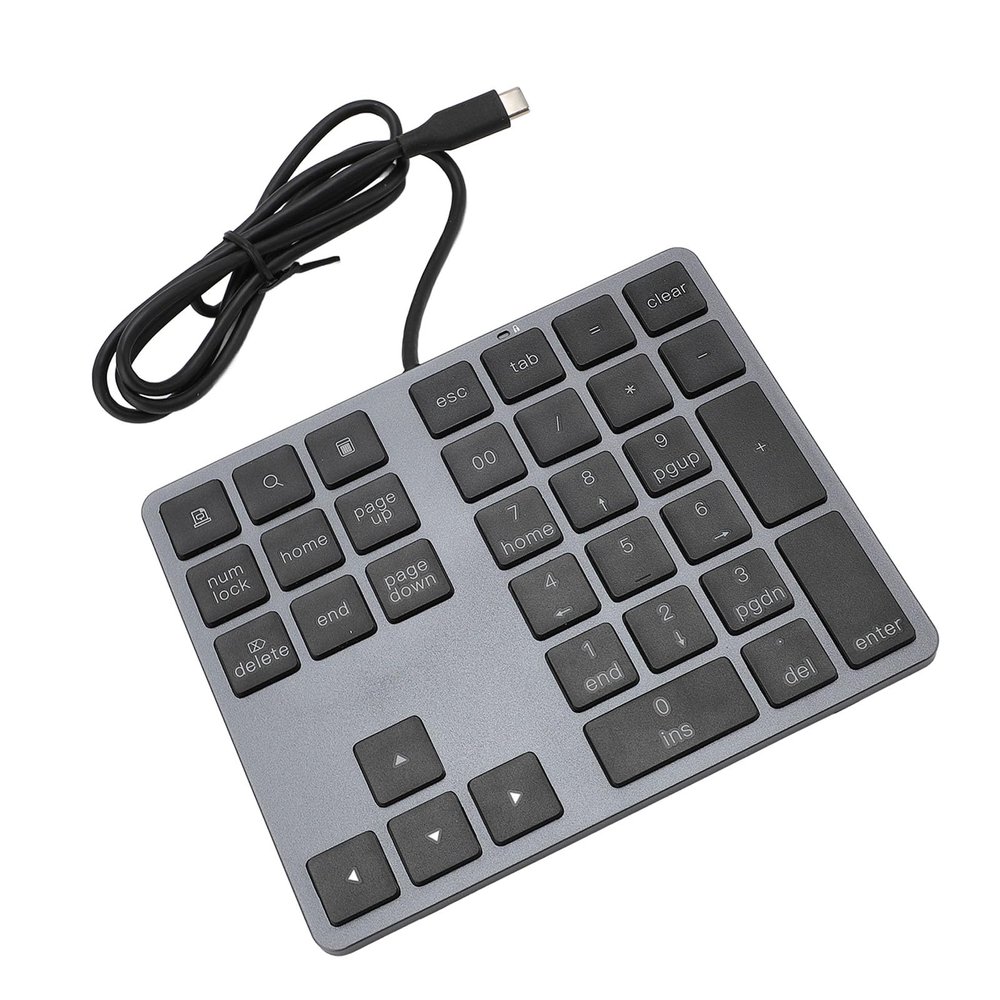 Slim Wired Numpad with Mechanical Design, 400MBps Transfer Rate, 34 Keys for Laptop Desktop PC, Designed for Data Input Professionals, for OS X Support