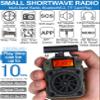 ZHIWHIS AM FM Shortwave Radio with Bluetooth and NOAA Alert, Small Rechargeable Radios with APP Control, Bass, SOS Alarm, Preset, T-Type Antenna, Emergency w/ 9.9 Ft Wire Antenna for Camping ZWS-777 view 2