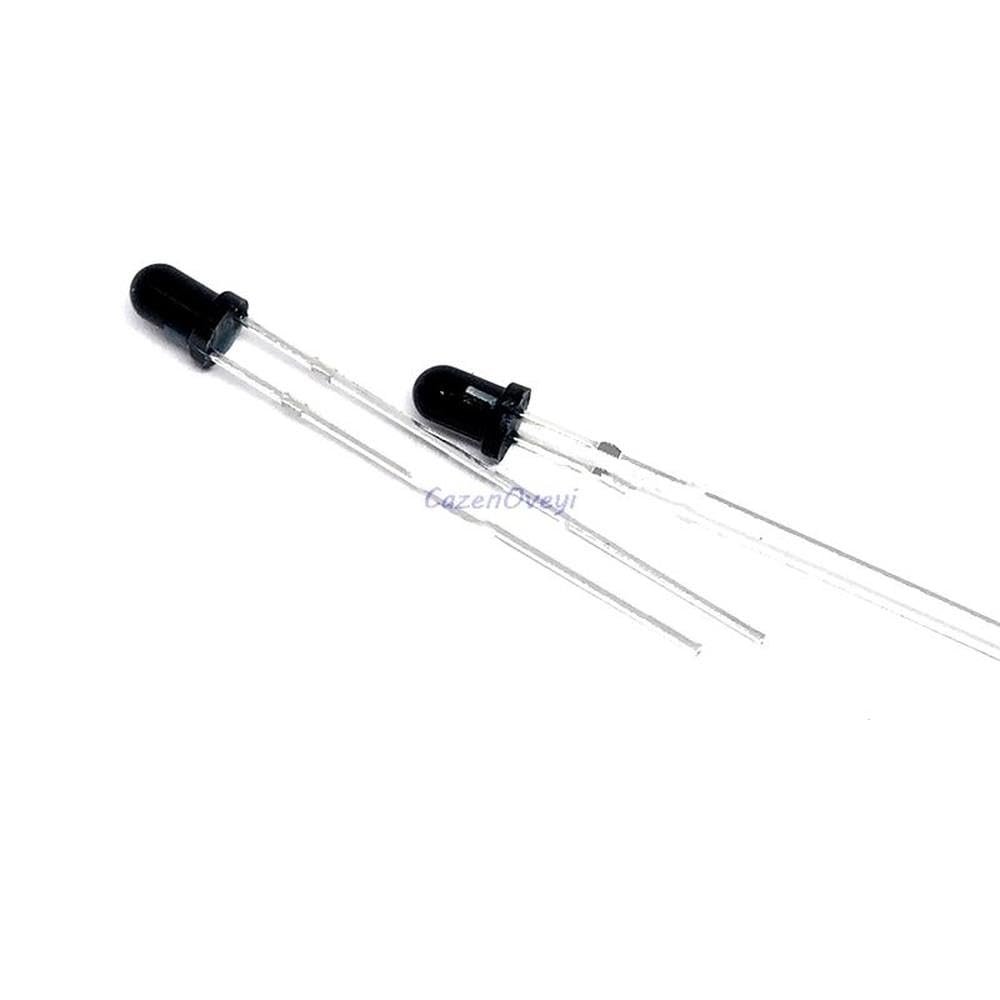 100pcs/lot LED 3mm 940nm IR Receiving Diode Round Tube Light