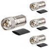 MOOKEERF 4 Pack PL259 Coax Connectors 50 Ohm PL-259 UHF Male Clamp Connector for LMR400 KMR400 RG8 RG8U RG213 Coaxial Cable view 1