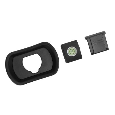 3 Pcs Set Camera Viewfinder Eye Cup Hot Shoe Cover and Bubble Level, Viewfinder Eyecup Eyepiece for GFX100II 100 XH1 XH2S GFX50S X T5 T4 T2 T