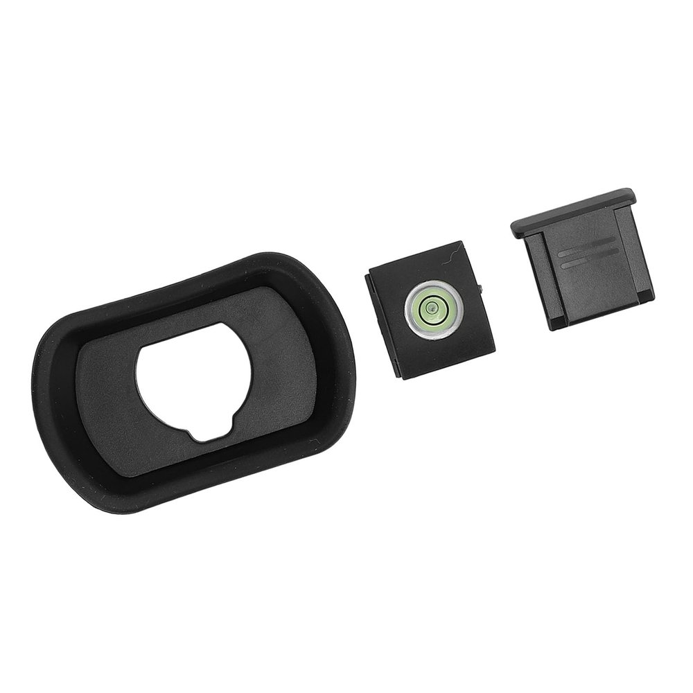 3 Pcs Set Camera Viewfinder Eye Cup Hot Shoe Cover and Bubble Level, Viewfinder Eyecup Eyepiece for GFX100II 100 XH1 XH2S GFX50S X T5 T4 T2 T