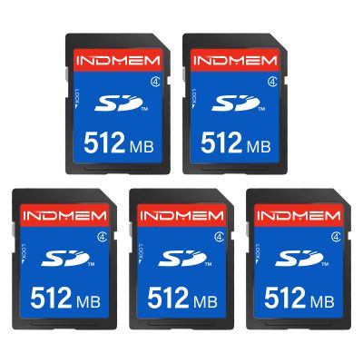 512MB SD Card (5 Pack), SDHC Flash Memory Cards UHS-I U1 Class 4 High-Speed Full HD Video Compatible with Digital Point-and-Shoot Cameras, HD Camcorders, DSLR and PC