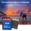512MB SD Card (5 Pack), SDHC Flash Memory Cards UHS-I U1 Class 4 High-Speed Full HD Video Compatible with Digital Point-and-Shoot Cameras, HD Camcorders, DSLR and PC view 3
