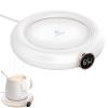 Heating Warm Coaster - 2025 New Coffee Mug Warmer with Temperature Display, 8Hrs Auto Shut Off, Smart Constant Temperature Coaster, Automatic Heating Coaster Base Touch Coffee Warmer (White) view 1