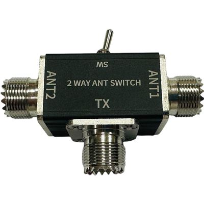 2 Way CB/HAM Antenna Coax Switch 100W 1-30MHz Optional SO239/BNC Connector (SO239)