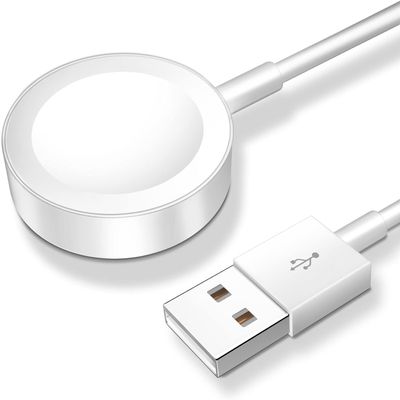 for Apple Watch Charger Magnetic Fast Charging Cable [Portable] Magnetic Wireless Charging Compatible with iWatch Series Ultra/10/9/8/7/6/SE/SE2/5/4/3-[6.6FT/2M] White