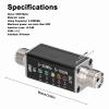 LED SWR Meter, 3-30MHz Frequency Shortwave Standing Waves Indicator for Television Broadcasting view 2