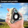 AZTWK Mini Wireless Speaker with Lights Waterproof Small Portable Speakers with 360 Surround Sound for Home Travel Outdoor,Orange view 3