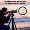 30-260X80 High Power Binoculars for Adults, Outdoor Long Range Binoculars for Birdwatching Hunting Stargazing Travel with Tripod Adapter and Carrying Case (Black, 30-260X80) view 2