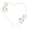 6.89FT Metal Heart Arch Heart Shaped Backdrop Stand, Wedding Arch for Banquets, Love Balloon Arch Frame for Photography, Weddings, Birthday Parties, Store Openings view 1