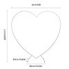 6.89FT Metal Heart Arch Heart Shaped Backdrop Stand, Wedding Arch for Banquets, Love Balloon Arch Frame for Photography, Weddings, Birthday Parties, Store Openings view 2