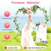 6.89FT Metal Heart Arch Heart Shaped Backdrop Stand, Wedding Arch for Banquets, Love Balloon Arch Frame for Photography, Weddings, Birthday Parties, Store Openings view 4