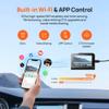 A800S + UP02 Hardwire Kit+ 128GB SD Card 4K Front and Rear Dash Cam for Cars with Built-in GPS 5G WiFi ADAS Time-Lapse& Loop Recording App Control 24H Surveillance view 4