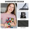 ACWDMKH Case for Samsung Galaxy Tab S7 FE 2021 / S8 Plus 2022 / S7 Plus 2020 12.4 Inch Case,360 Degree Rotating Swivel PU Leather Stand Flip Folio Cover with Auto Wake/Sleep,Cartoon Colorful Dog view 4